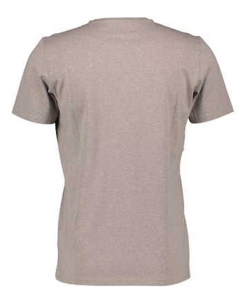 Taupe t-shirt met opdruk State of Art 