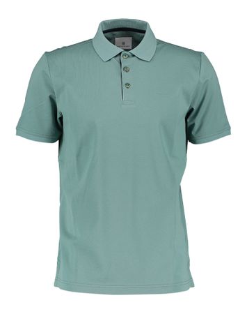 Olijfgroene polo met korte mouwen State of Art