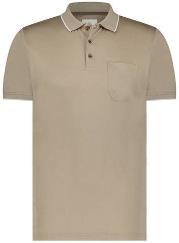 Beige polo met borstzakje State of Art
