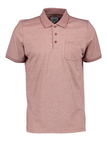 Gestreepte roodbruine polo State of Art