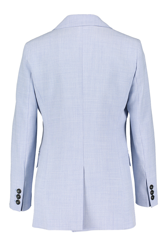 Lichtblauwe blazer met knoopsluiting Banfy Marella 