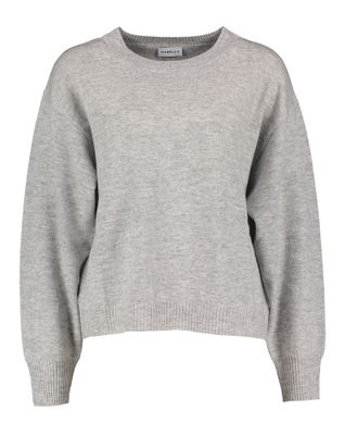 Grijze melange pull met ronde hals Arco Marella