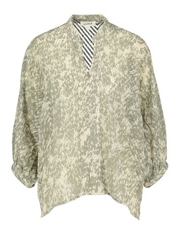 Kaki bloes met print Soaked In Luxury 