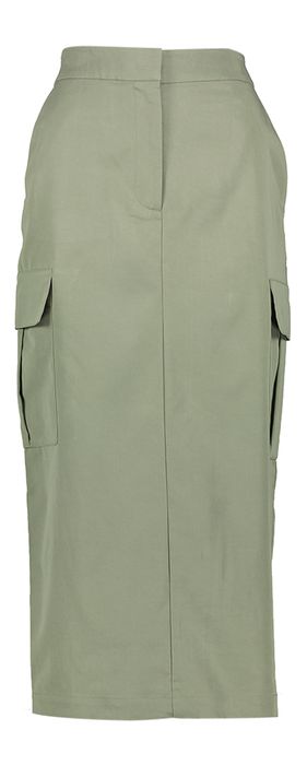 Kaki kleurige cargo rok met zakken Soaked In Luxury