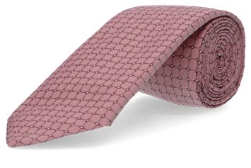 Roze kleurige das met motief Hugo Boss