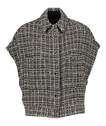 Mouwloze puffed blazer in bouclé stof Bianka IRO