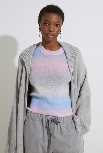 Grijze broek met elastiek Semicouture