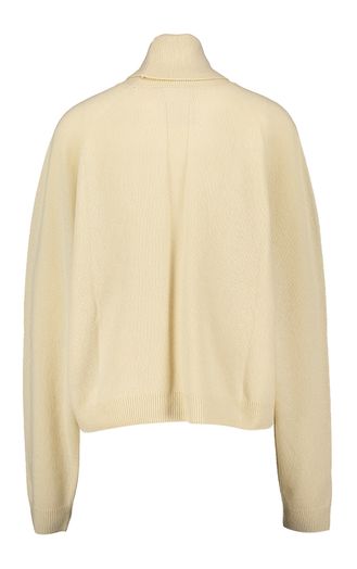Beige trui met rolkraag Semicouture