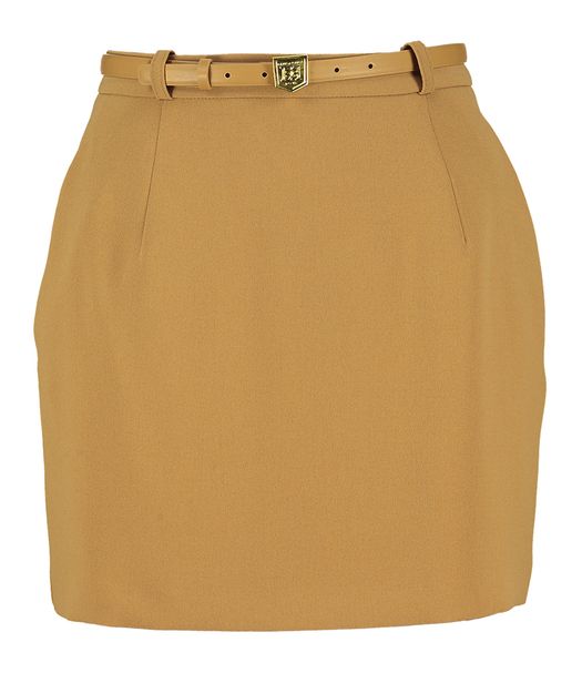 Camel kleurige rok met zakken Elisabetta Franchi