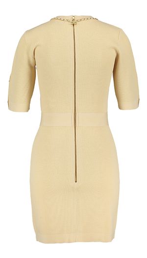 Beige aansluitende jurk Elisabetta Franchi