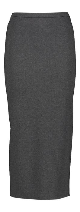 Halflange grijze rok met split aan de achterkant Ombrello Pinko