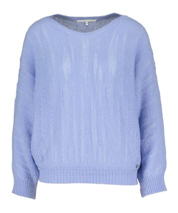 Blauwe wollen pull met ronde hals Baiba Xandres