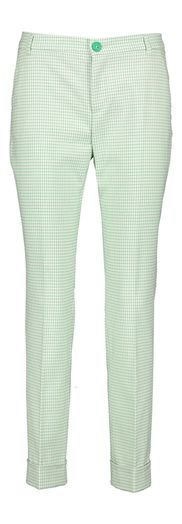 Ecru broek met groene print Phanta Xandres