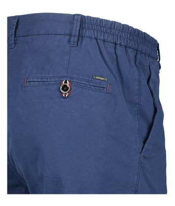 Donkerblauwe katoenen short Kane Zilton