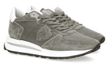 Antracietkleurige lage sneakers Philippe Model
