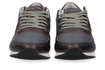 Antracietkleurige lage sneakers Philippe Model
