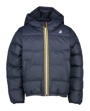 K Way Donkerblauwe winterjas met kap Claude Heavy K-Way