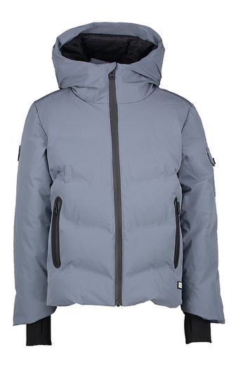 Grijsblauwe padded jas met kap Lozern Cars