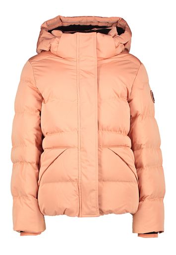 Licht oranje winterjas met kap Alena Cars