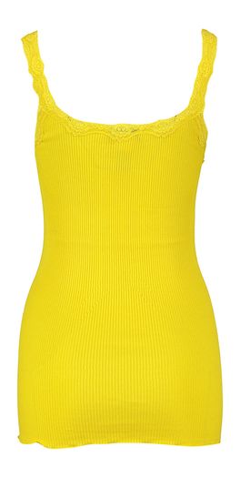 Gele top met kant Rosemunde
