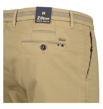 Beige modern fit broek Steam Zilton