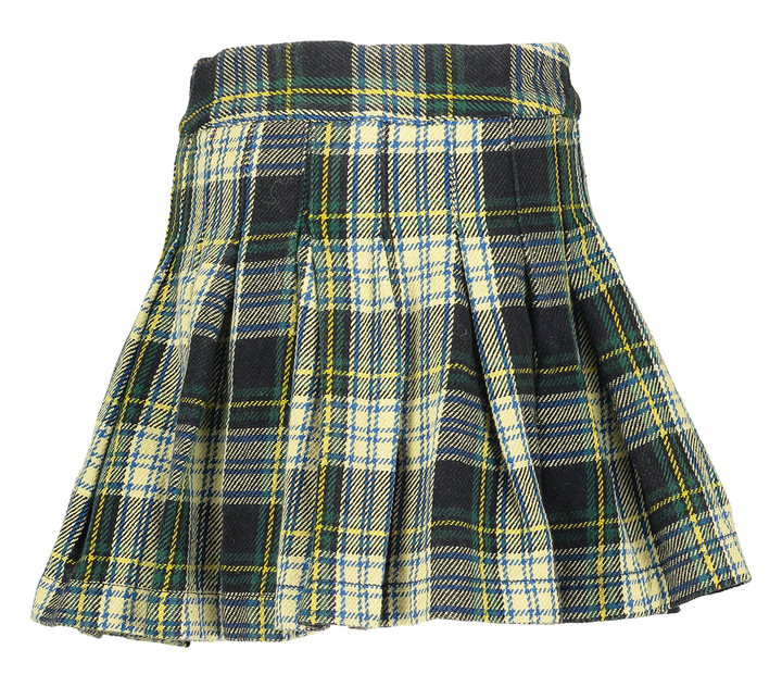 Groene geruite plooirok Bellerose