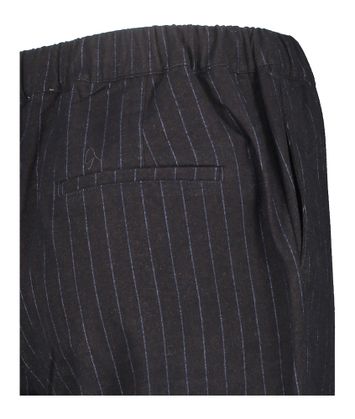Donkerblauwe loose fit  broek met lichtblauwse strepen Trail Bellerose
