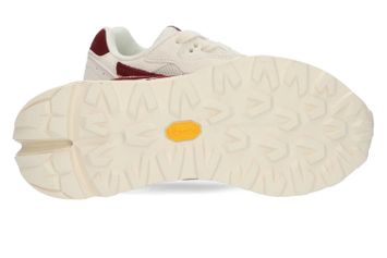 Witte lage sneakers met bordeaux details Shadow Hi-Tec