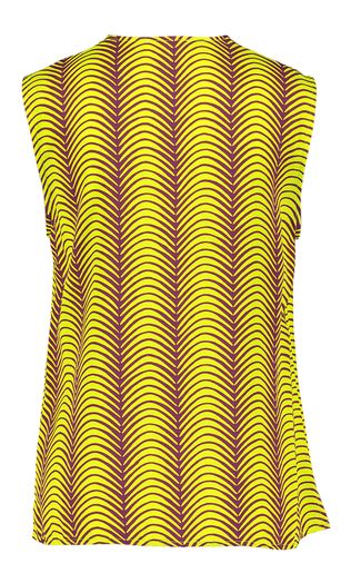 Groene top met bruine print Bage Her