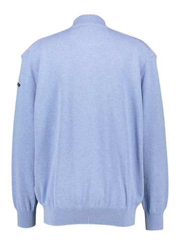 Lichtblauwe pull met rits Paul & Shark