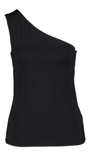 Zwarte top one shoulder Vila