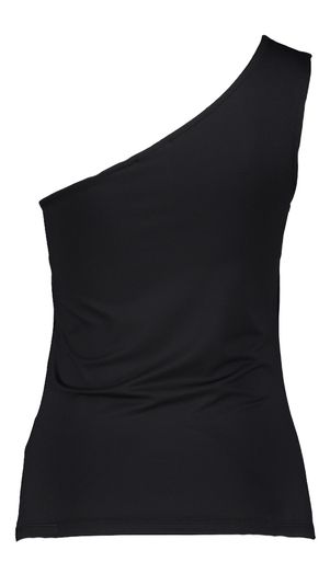 Zwarte top one shoulder Vila