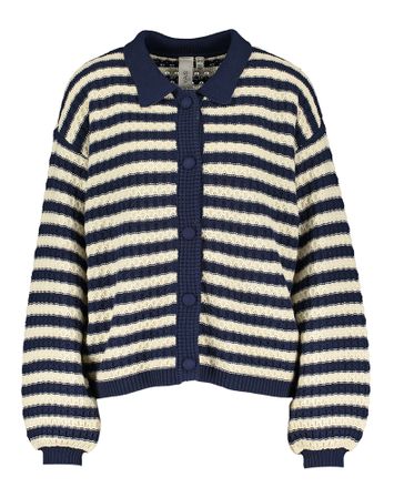 Gestreepte gilet met knoopsluiting Yasblues Y.A.S