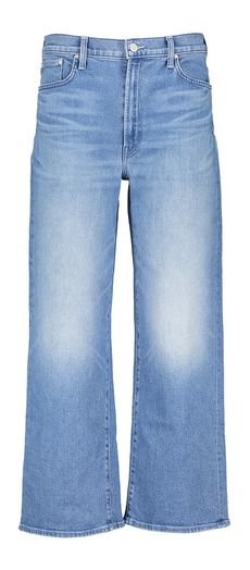 Blauwe loose fit jeansbroek The Dodger Flood Mother 