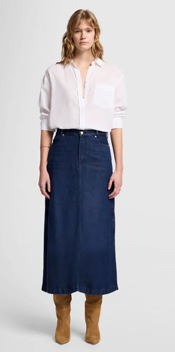 Halflange jeansrok For all Mankind