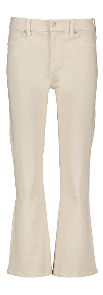 Beige straight fit 7/8ste broek Ankle Boot For all Mankind