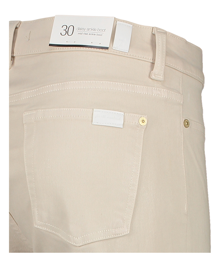 Beige straight fit 7/8ste broek Ankle Boot For all Mankind