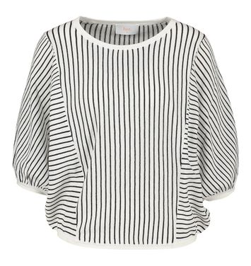 Wit en blauw gestreepte trui met raglan mouwen Her