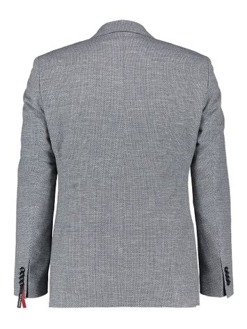 Blauwe blazer met schkkering Roy Robson