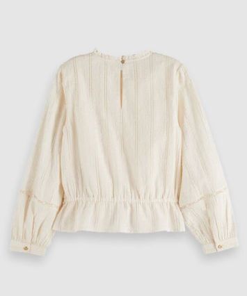 Ecru bloes met gouden draad Scotch & Soda