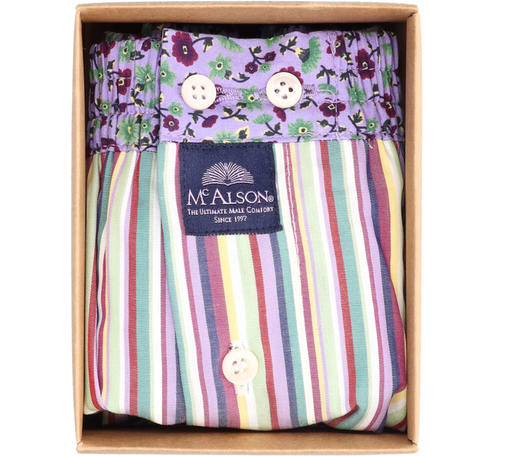 Gestreepte katoenen boxershort  Mc Alson 