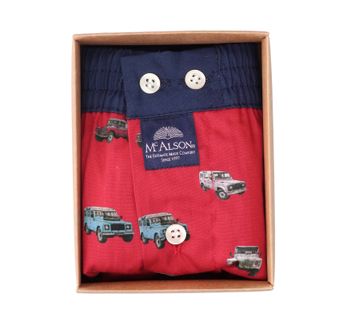 Bordeaux katoenen boxershort met jeeps Mc Alson 
