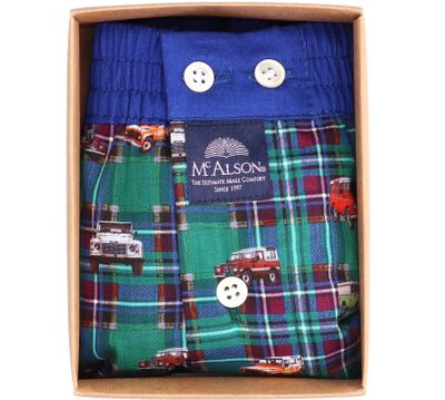 Geruite boxershort met jeeps Mc Alson