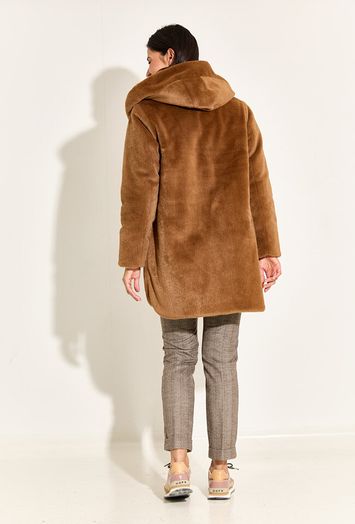 Bruine Gestreepte broek Signe Nature