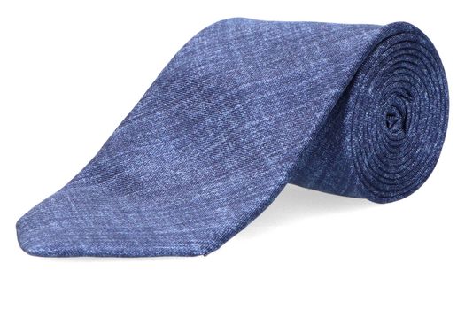 Jeansblauwe das met structuur Profuomo Michaelis