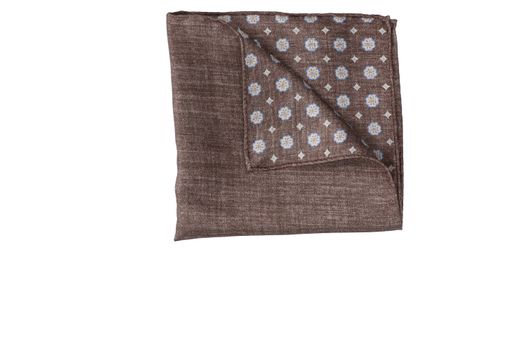 Lichtbruine zijde pochett Profuomo Michaelis