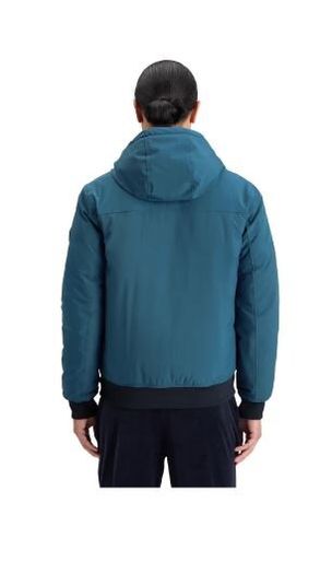 Blauwe winterjas met kap Scotch & Soda