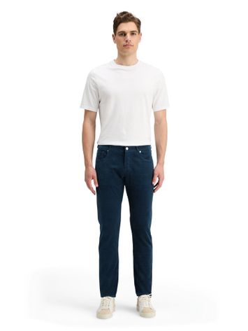 Donkerblauwe ribfluwelen broek Scotch & Soda