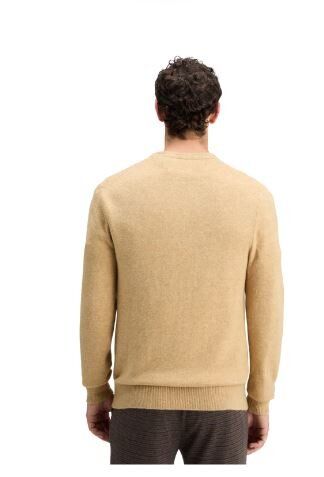 Light camel trui met ronde hals Scotch & Soda 