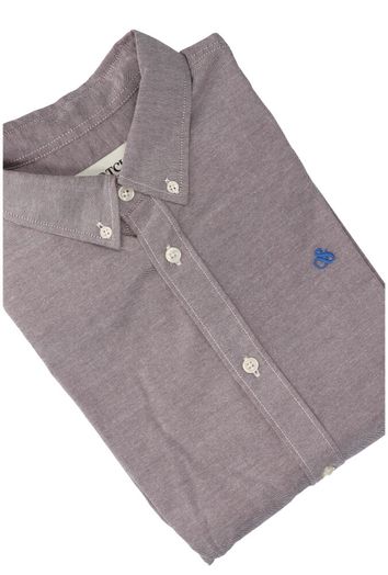 Bordeaux katoenen hemd ( regular fit) met lange mouwen Scotch&Soda